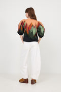 Florielle Ss Cotton Top - Agate
