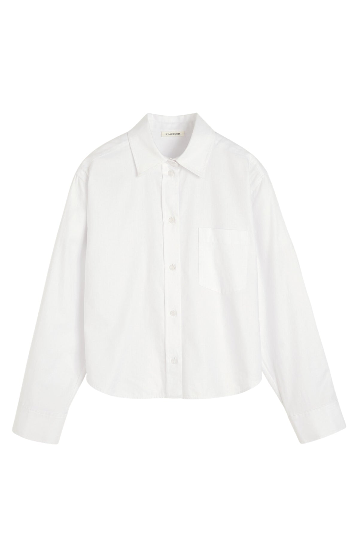 Audrey Cropped - White Herringbo
