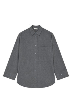 Derris Flannel - Dark Grey Melan