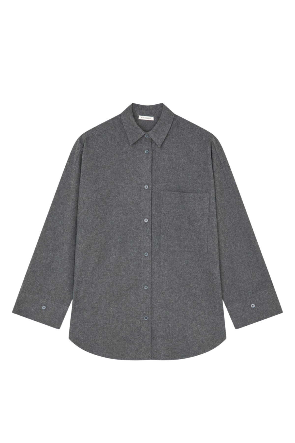 Derris Flannel - Dark Grey Melan