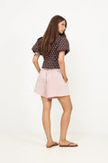 Anela Dot Blouse - Brown