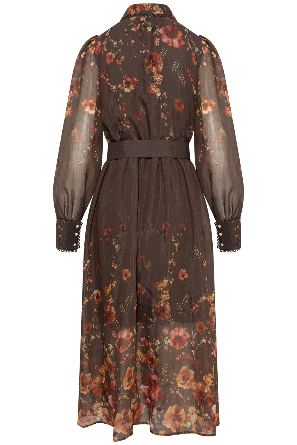 Yasromantica Ls Long Dress - Show - Chicory Coffee Romantica Aop