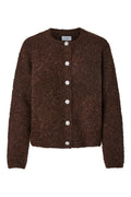 Yasplyra Ls Knit Cardigan - Coffee Bean
