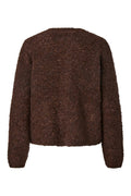 Yasplyra Ls Knit Cardigan - Coffee Bean