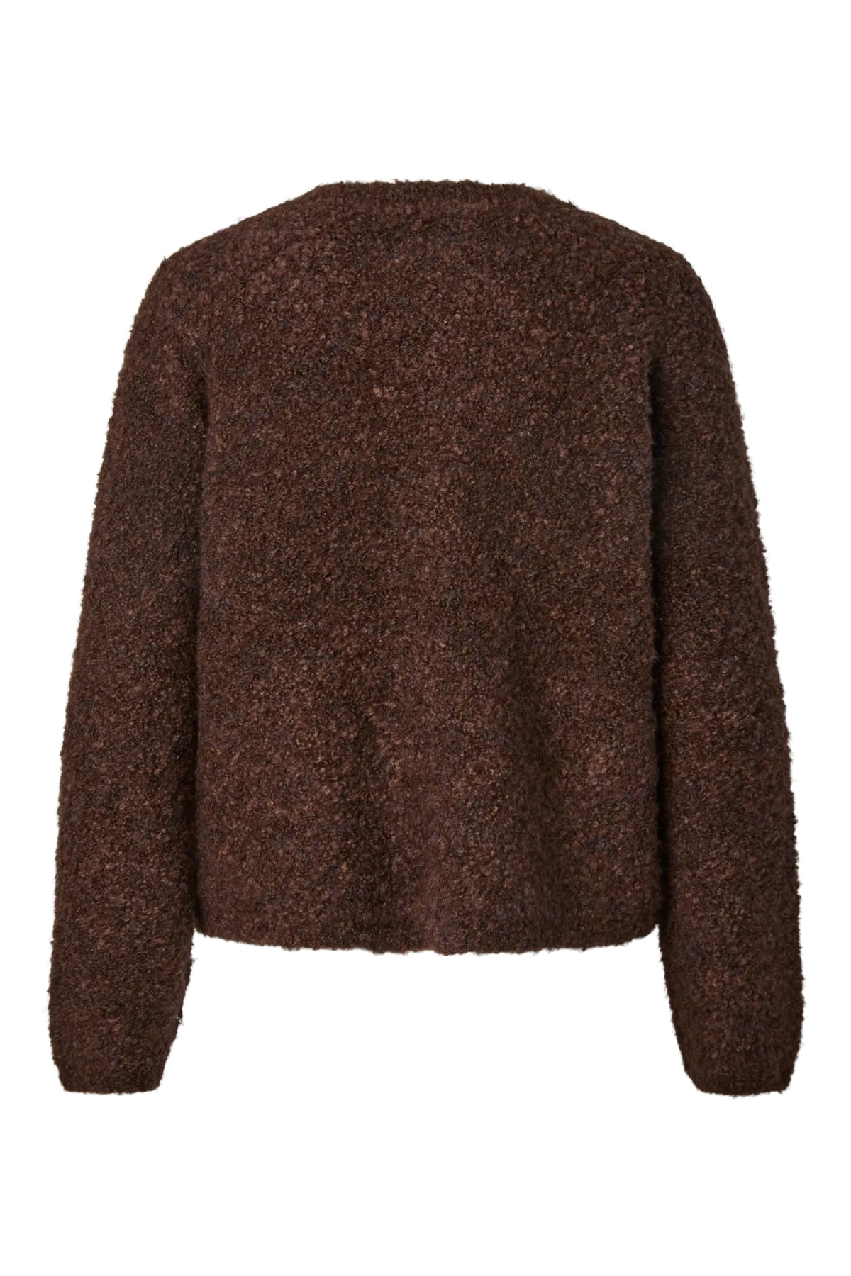 Yasplyra Ls Knit Cardigan - Coffee Bean