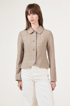 Yasniva Ls Wool Jacket - Timber Wolf
