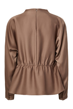 Yaspella Ls Funnel Neck Top S. Noos - Fungi