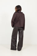 Yaselsia Ls Short Trenchcoat - Coffee Bean