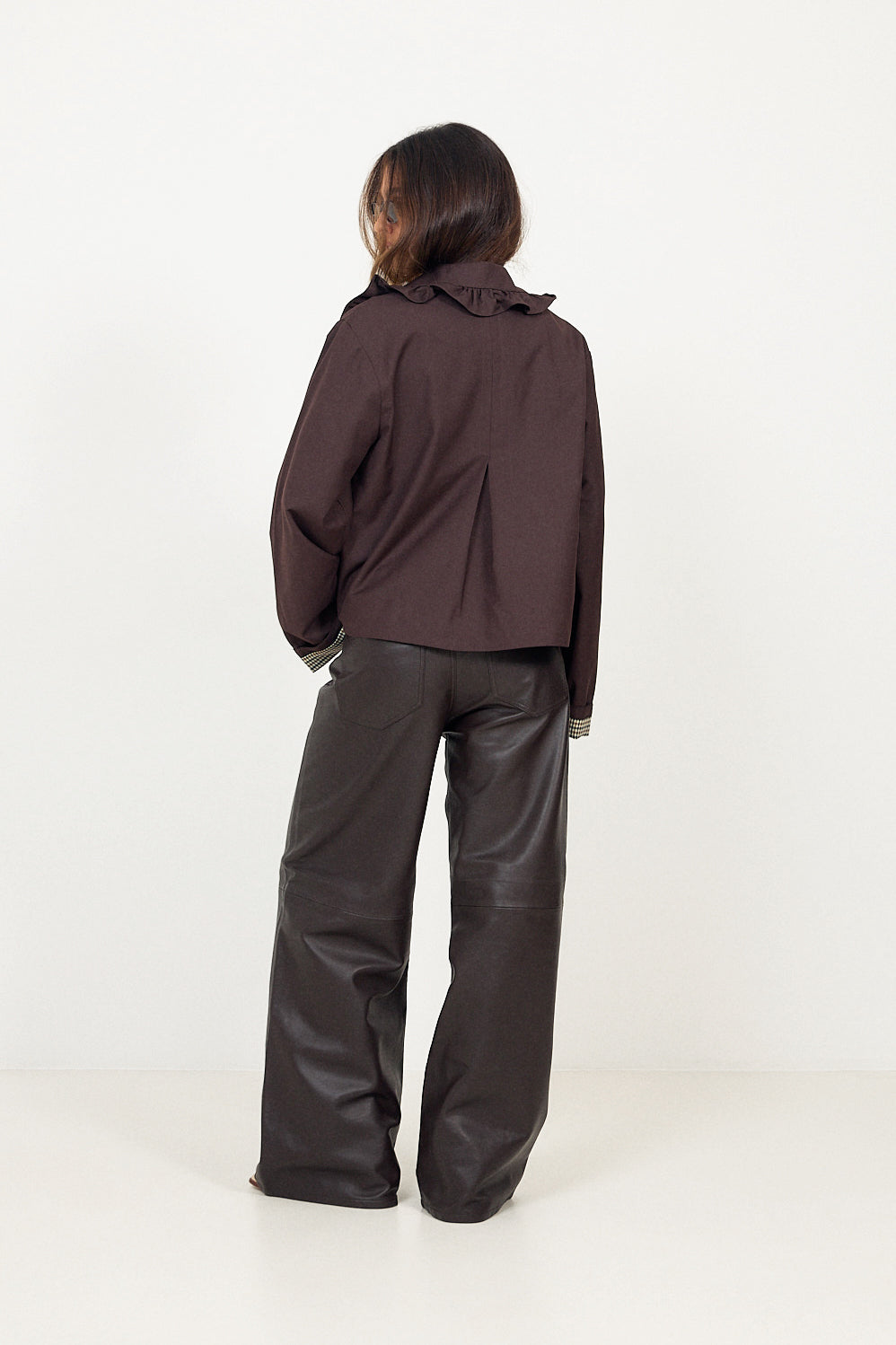 Yaselsia Ls Short Trenchcoat - Coffee Bean