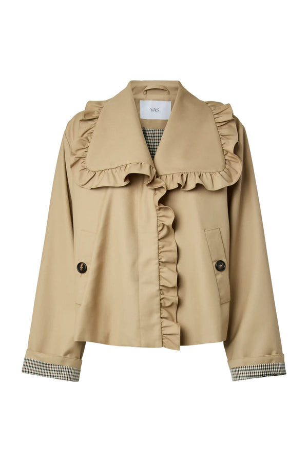 Yaselsia Ls Short Trenchcoat - Incense