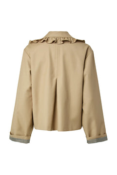 Yaselsia LS Short Trenchcoat - Incense