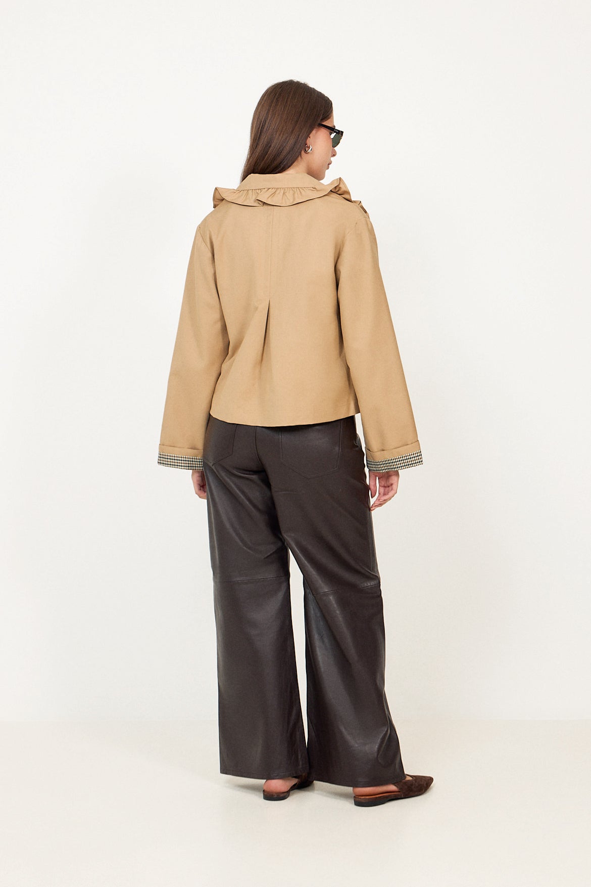 Yaselsia Ls Short Trenchcoat - Incense