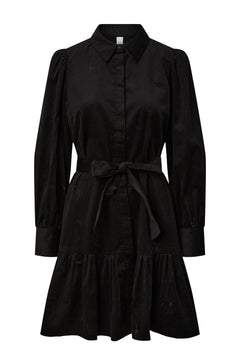 Yascora Ls Shirt Dress - Black