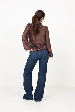 Yasromantica Ls Shirt - D2d - Chicory Coffee Romantica Print