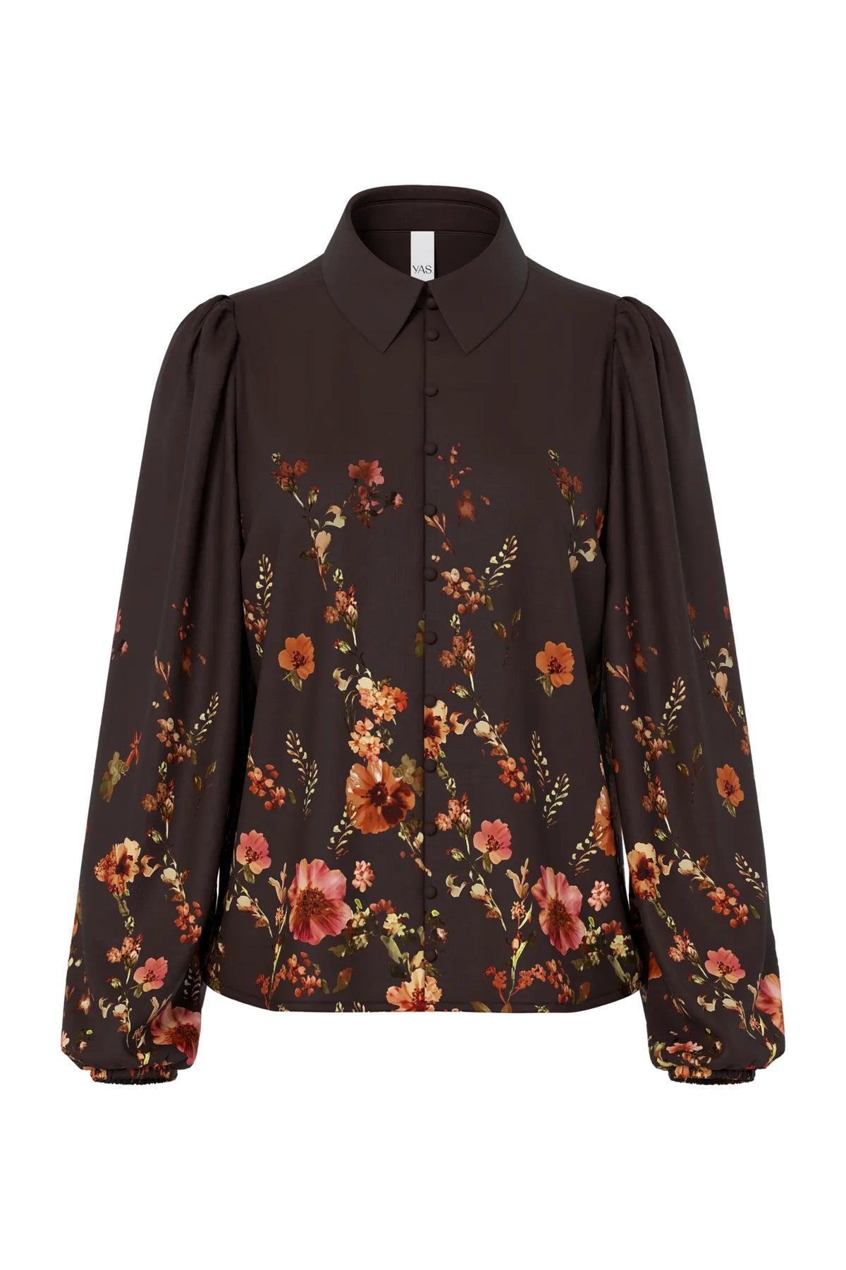 Yasromantica Ls Shirt - D2d - Chicory Coffee Romantica Print