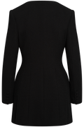 Black Tailored Blazer Mini Dress - Black