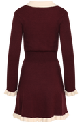 Marie Knitted Dress - Burgundy