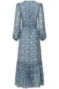 Lana Print Maxi Dress - Blue