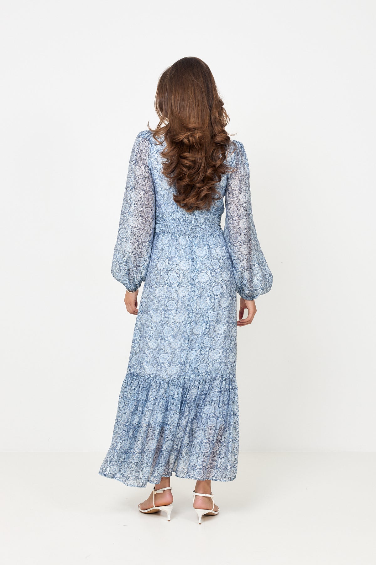 Lana Print Maxi Dress - Blue