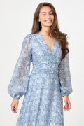 Lana Print Maxi Dress - Blue