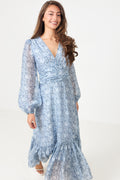 Lana Print Maxi Dress - Blue