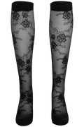 Pure Lace Knee-High 20 - Black