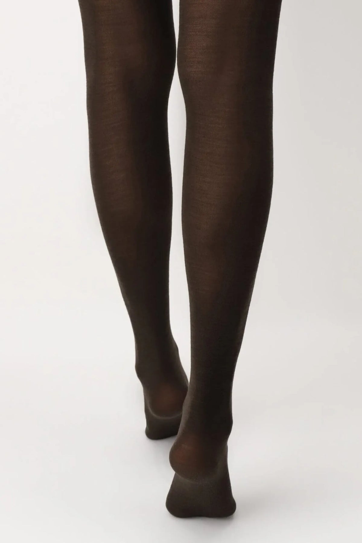 Nives Fine Wool Tights - Brun 4