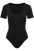 Skinwear Kortärmad Body - Svart