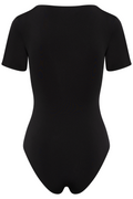 Skinwear Kortärmad Body - Svart