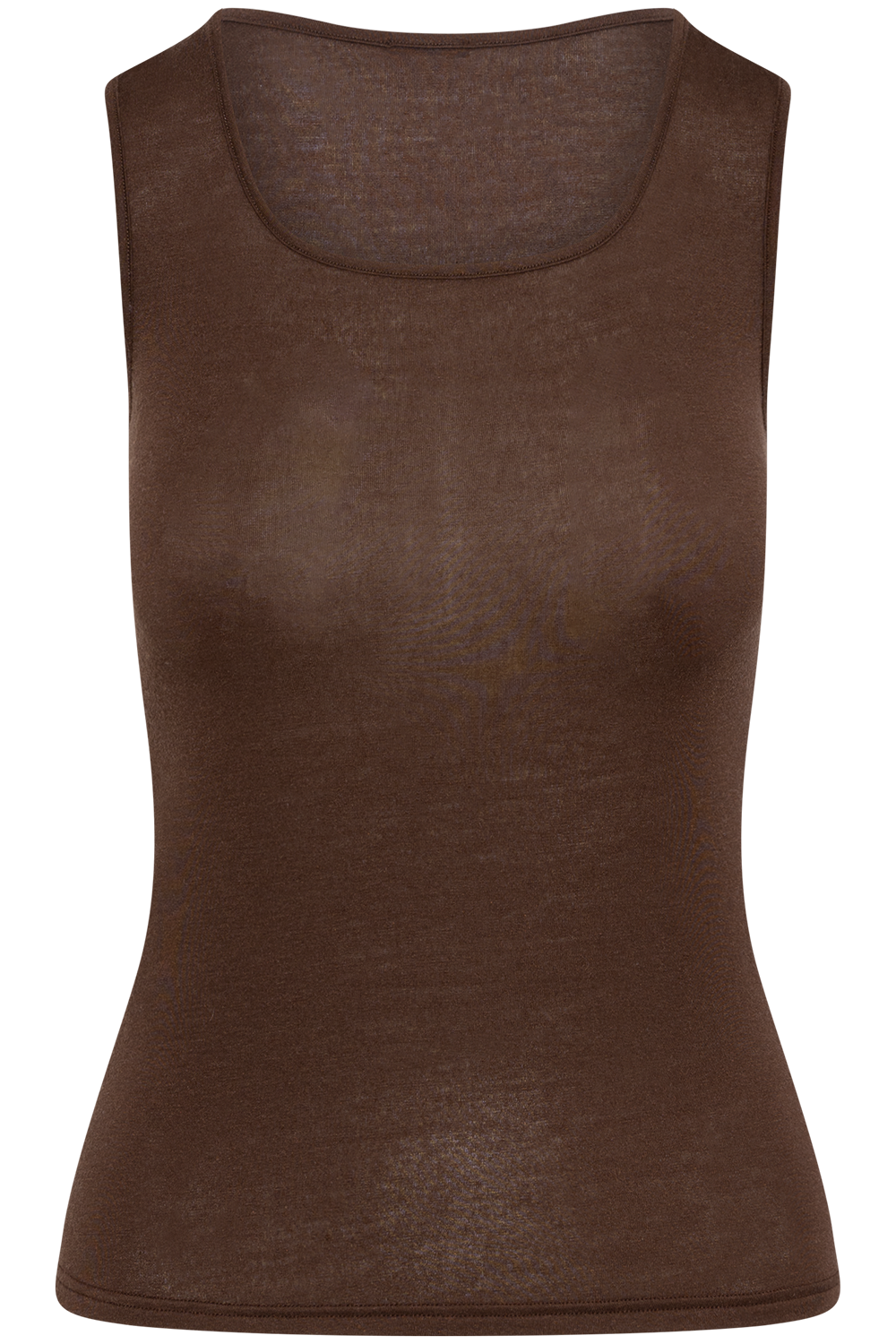 Perfect Line Cashmere Tank Top - Chocolate 3