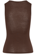 Perfect Line Cashmere Tank Top - Chocolate 3