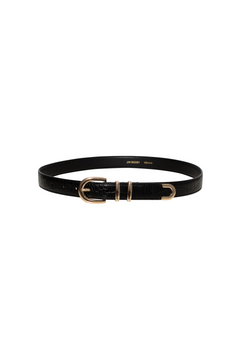 Kiah Belt - Black-Croco