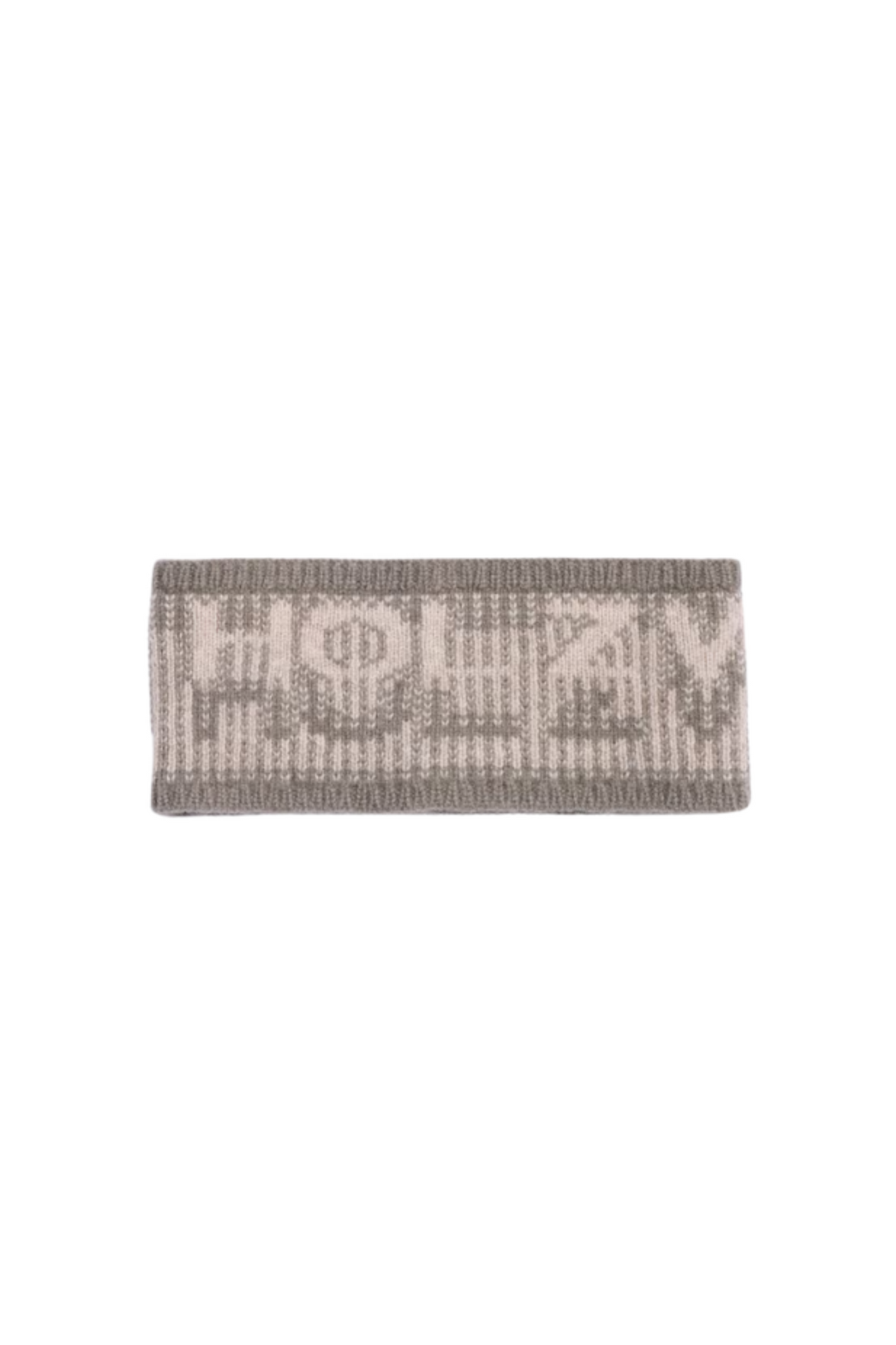 Ski Jacquard Headband - Khaki Mix