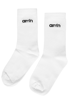 Aim'n Logo Socks 3pack - White