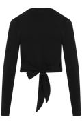Shape Seamless Wrap Long Sleeve - Black
