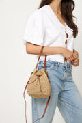 Day Natural Straw Bucket - Starfish Beige