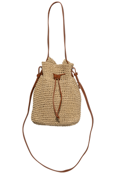 Day Natural Straw Bucket - Starfish Beige