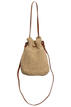 Day Natural Straw Bucket - Starfish Beige