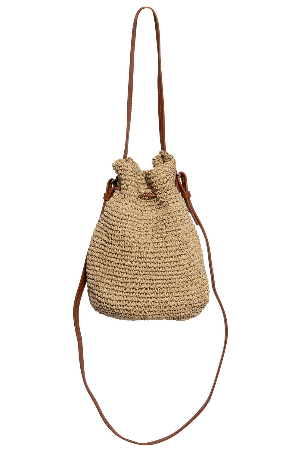 Day Natural Straw Bucket - Starfish Beige