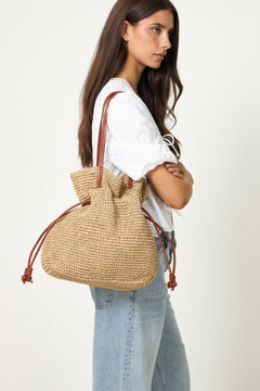 Day Natural Straw Shoulder - Starfish Beige