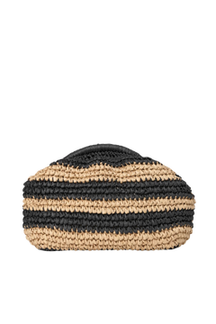 Day Summer Crochet Clutch - Nature/Black