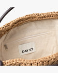 Day Creased Straw Bag S - Starfish Beige
