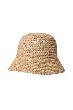 Day Raffia Crochet Bucket Hat - Starfish Beige
