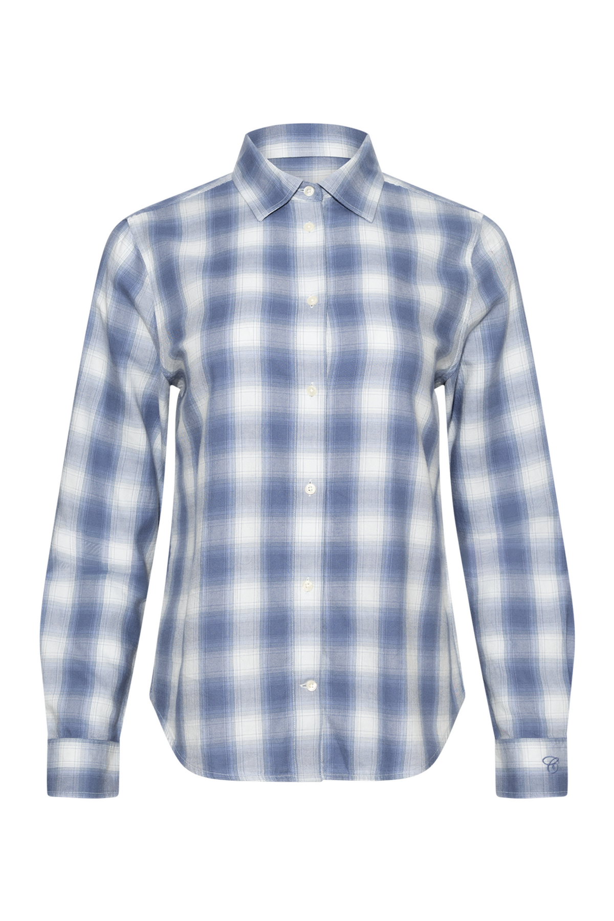 Reg Checked Flannel Shirt - Blue Horizon
