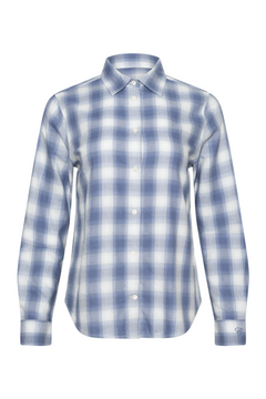 Reg Checked Flannel Shirt - Blue Horizon