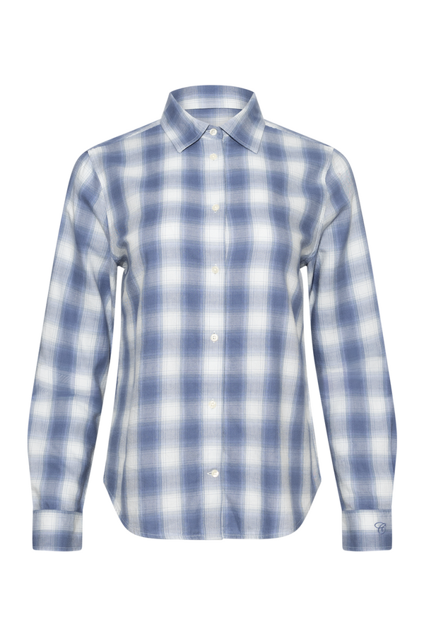 Reg Checked Flannel Shirt - Blue Horizon
