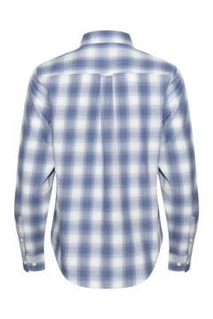 Reg Checked Flannel Shirt - Blue Horizon