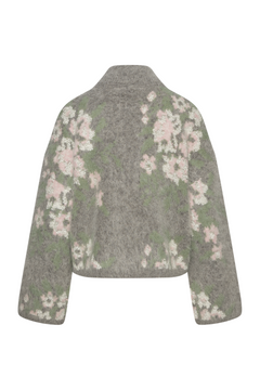 Tine Floral Cardigan - Grey Mix