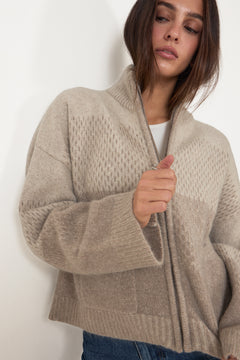 Tine Cardigan - Taupe Mix