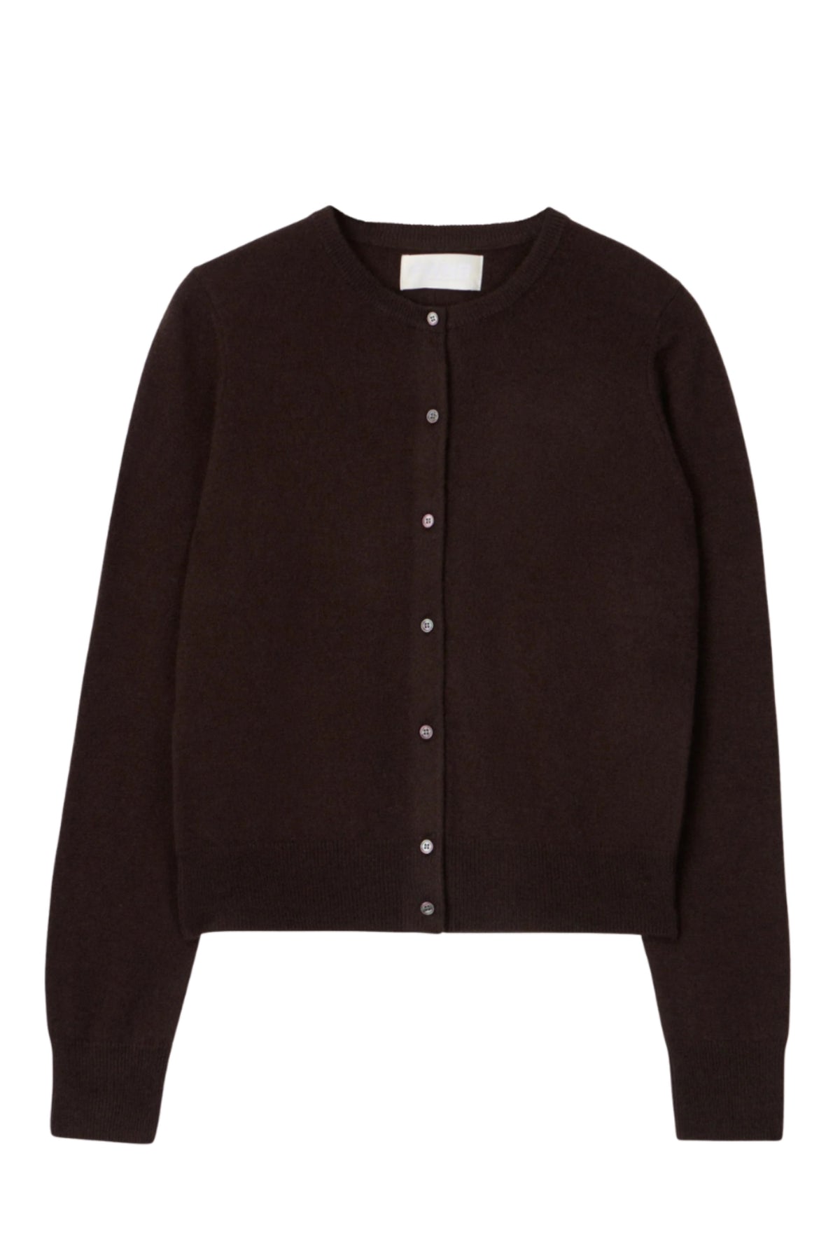 Classic Cashmere Cardigan - Chocolate